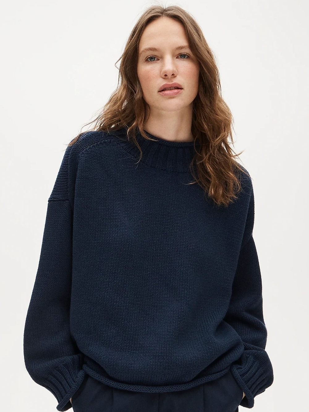 New! J. Crew 2025 Rollneck Sweater in Navy 3X